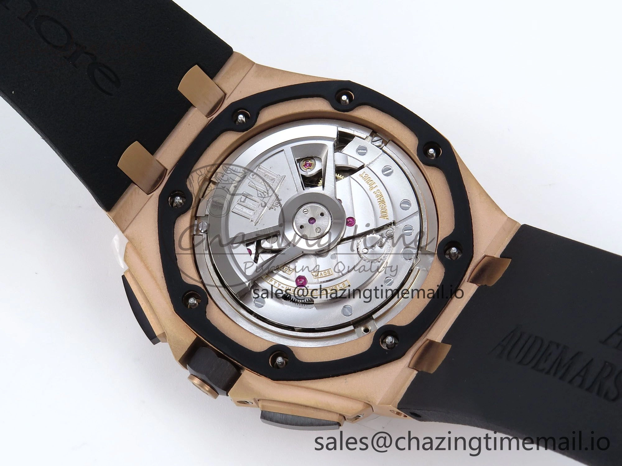 Royal Oak Offshore 44mm RG TKF 1:1 Best Edition Gray Dial on Black Rubber Strap A WellDesigned 4372
