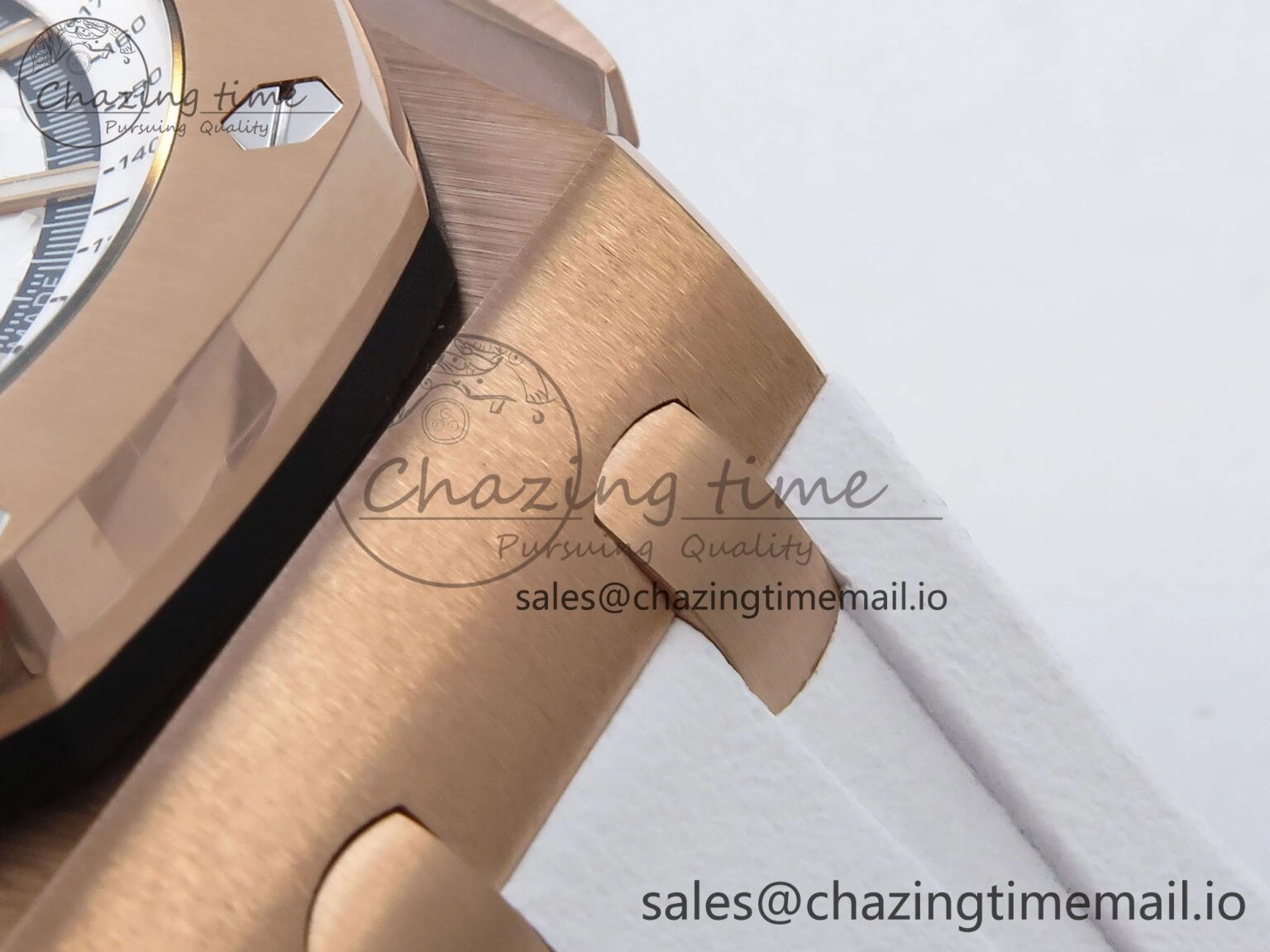 Royal Oak Offshore 44mm RG TKF 1:1 Best Edition White Dial on White Rubber Strap A SportInspired 4363