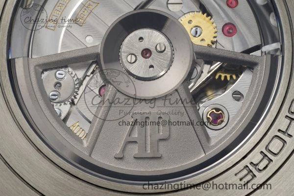 Royal Oak Offshore 44mm Real Ceramic APF 1:1 Best Edition Black Dial RG Markers on Rubber Strap A Refined 4697