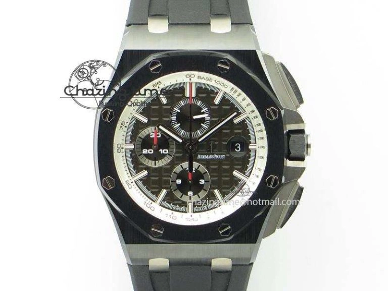 HighQuality Royal Oak Offshore 44mm Real Ceramic JF 1:1 Best Edition Grey Dial A 5089
