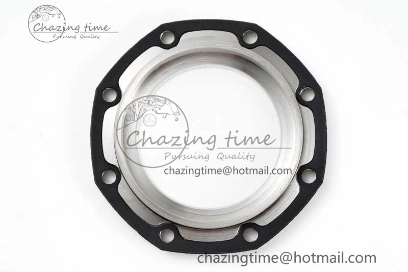 Colorful Royal Oak Offshore 44mm Real Ceramic RSF 1:1 Best Edition Black Dial RG Markers on Rubber Strap A 4758