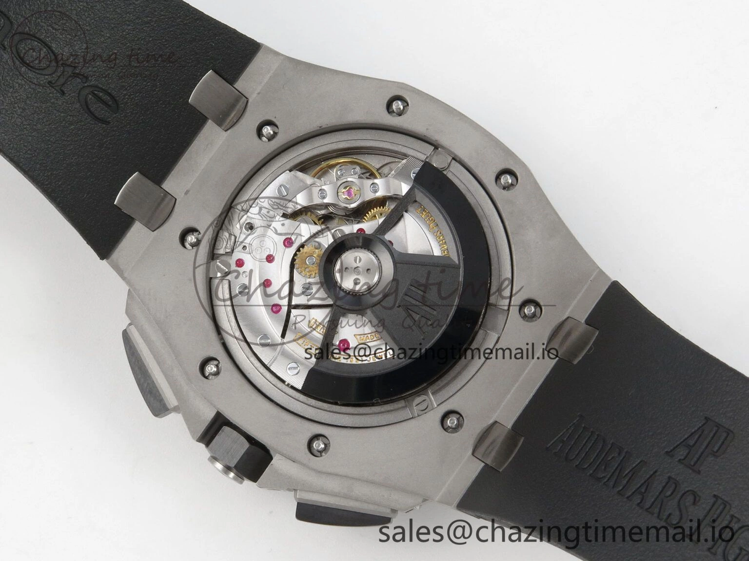 Casual Royal Oak Offshore 44mm SS APPF Best Edition Black Dial Ceramic Bezel on Black Rubber Strap SA 4239