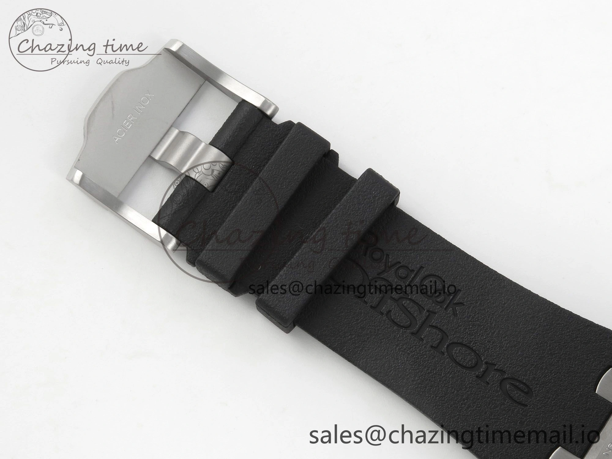 Casual Royal Oak Offshore 44mm SS APPF Best Edition Black Dial Ceramic Bezel on Black Rubber Strap SA 4239