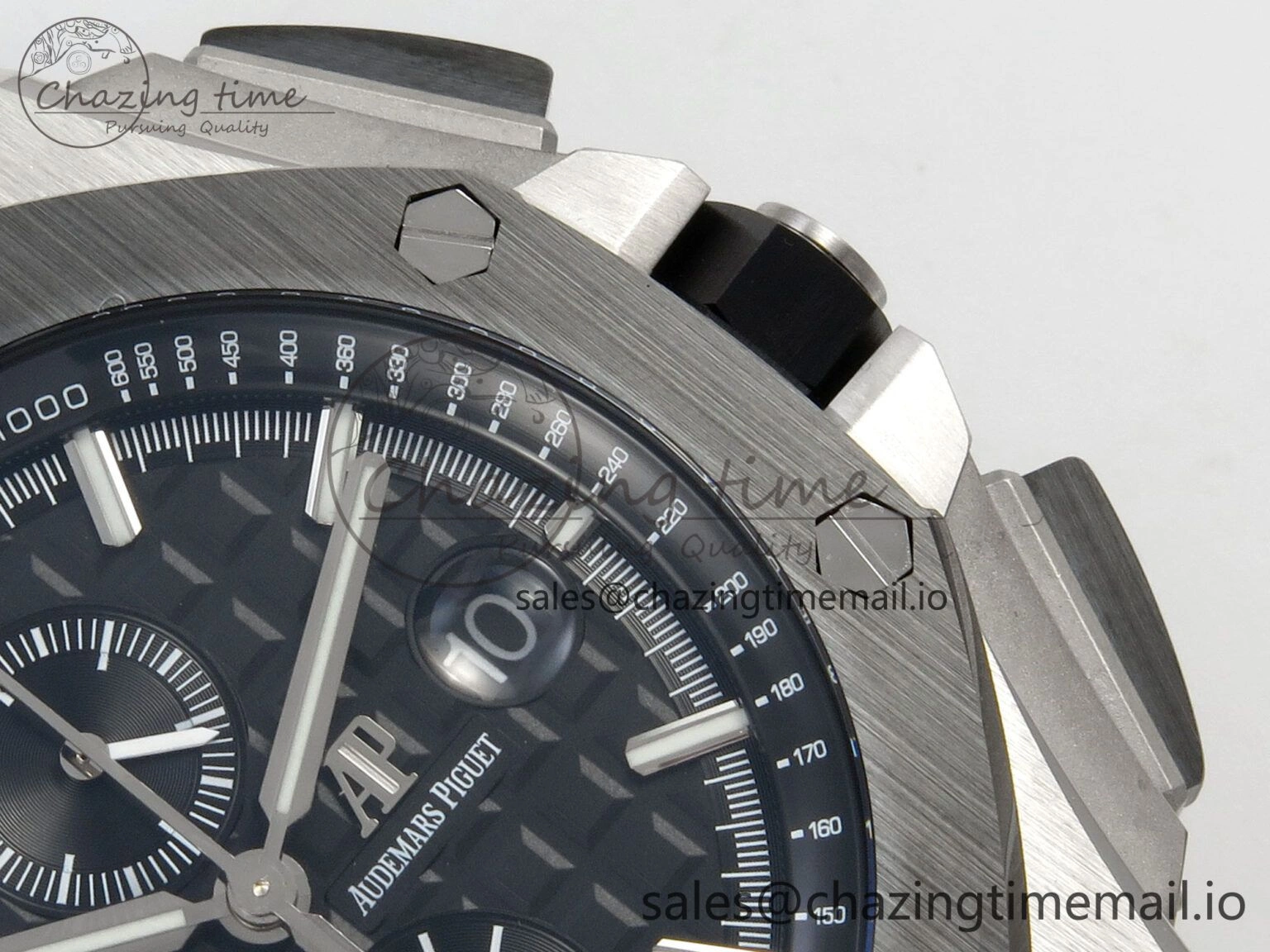 Casual Royal Oak Offshore 44mm SS APPF Best Edition Black Dial Ceramic Bezel on Black Rubber Strap SA 4239