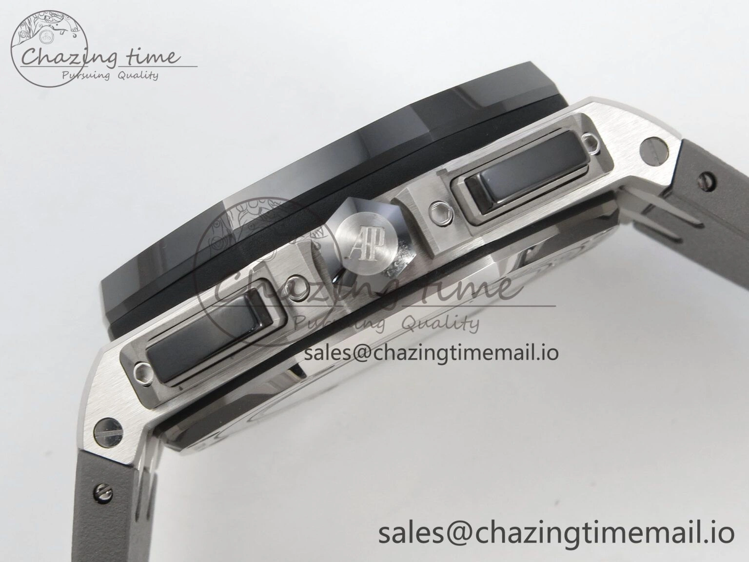 Royal Oak Offshore 44mm SS APPF Best Edition Gray White Dial Ceramic Bezel on Gray Rubber Strap SA Compact 4242