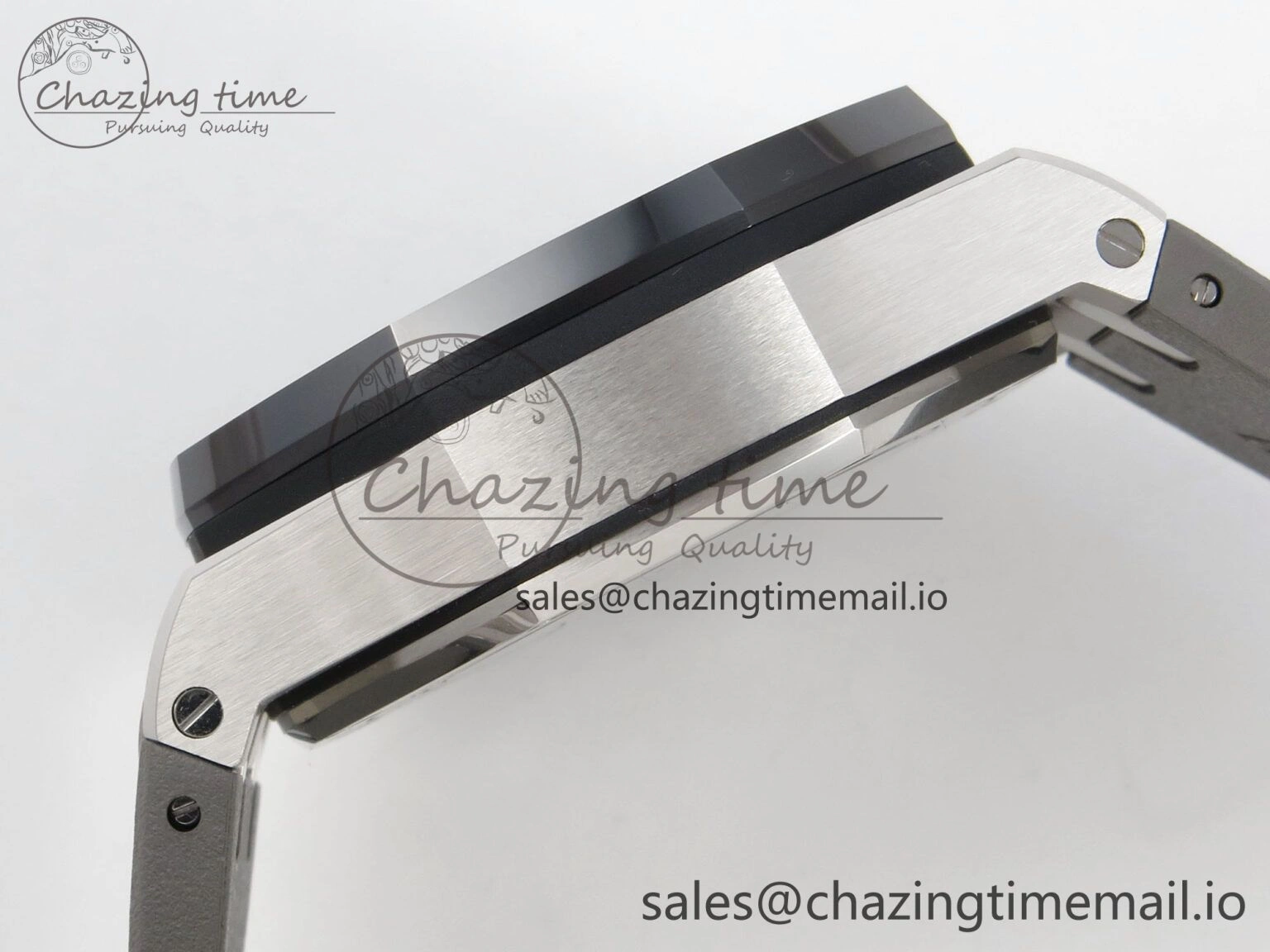 Royal Oak Offshore 44mm SS APPF Best Edition Gray White Dial Ceramic Bezel on Gray Rubber Strap SA Compact 4242