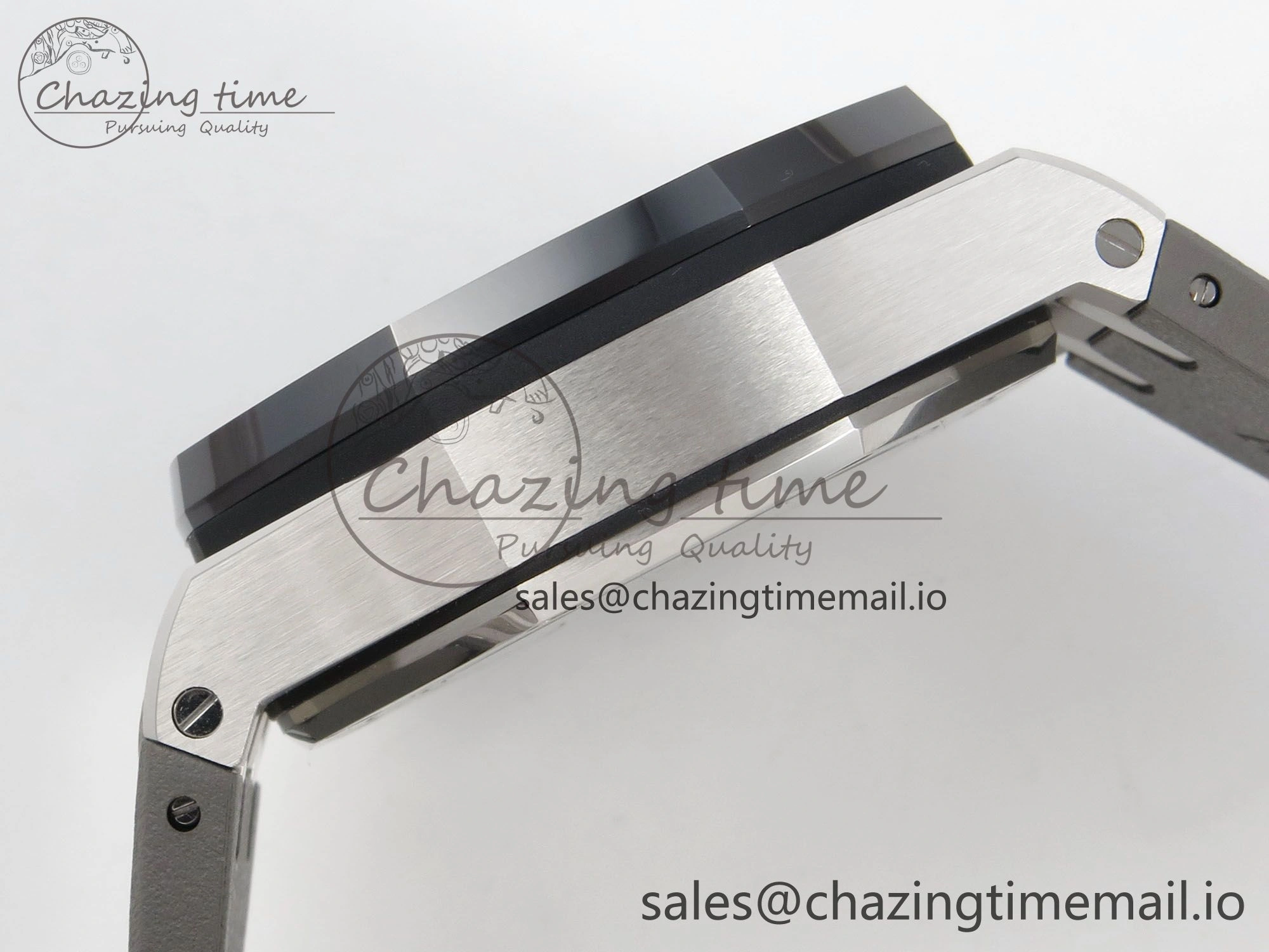Royal Oak Offshore 44mm SS APPF Best Edition Gray White Dial Ceramic Bezel on Gray Rubber Strap SA Compact 4242
