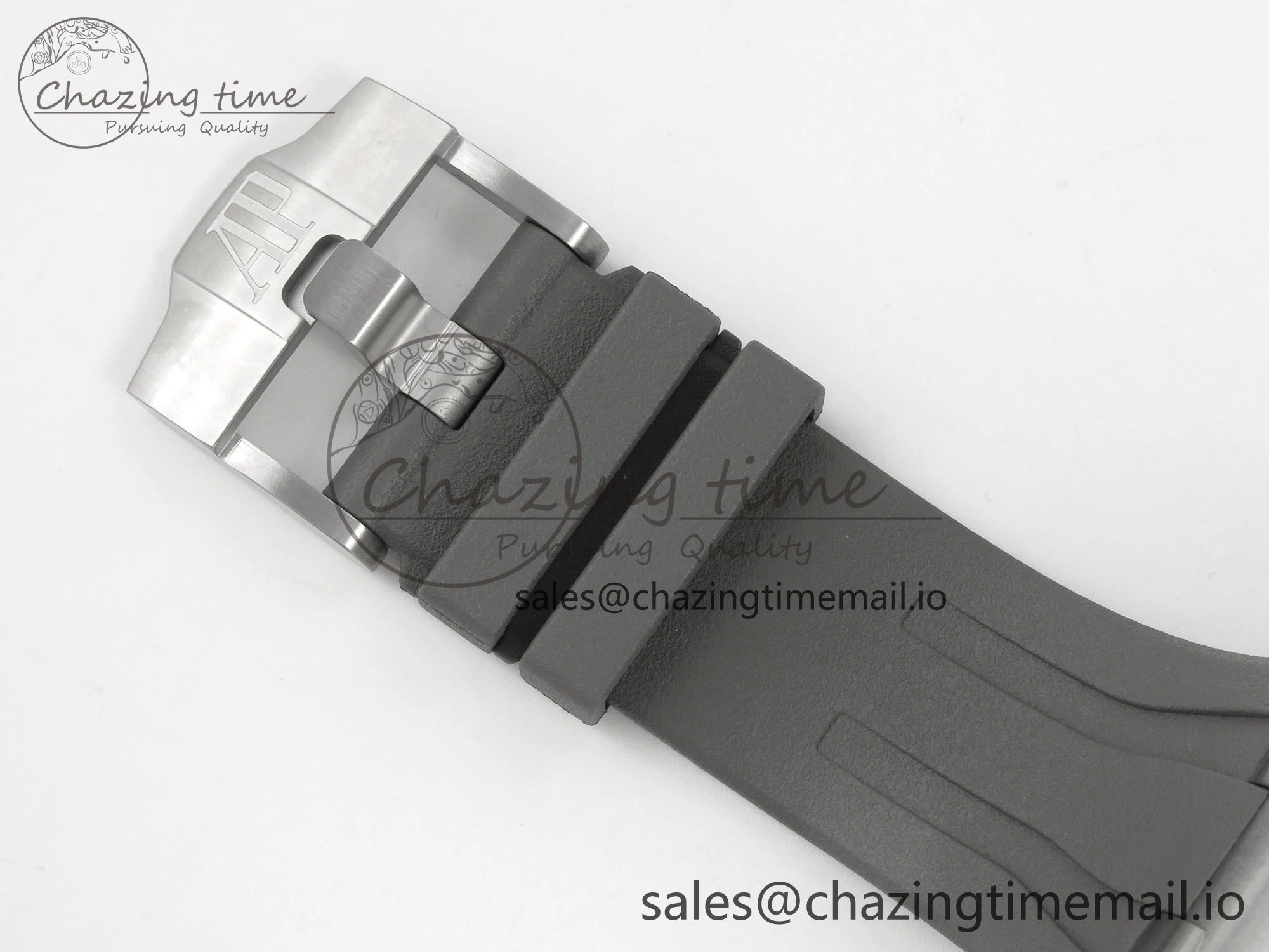 Royal Oak Offshore 44mm SS APPF Best Edition Gray White Dial Ceramic Bezel on Gray Rubber Strap SA Compact 4242