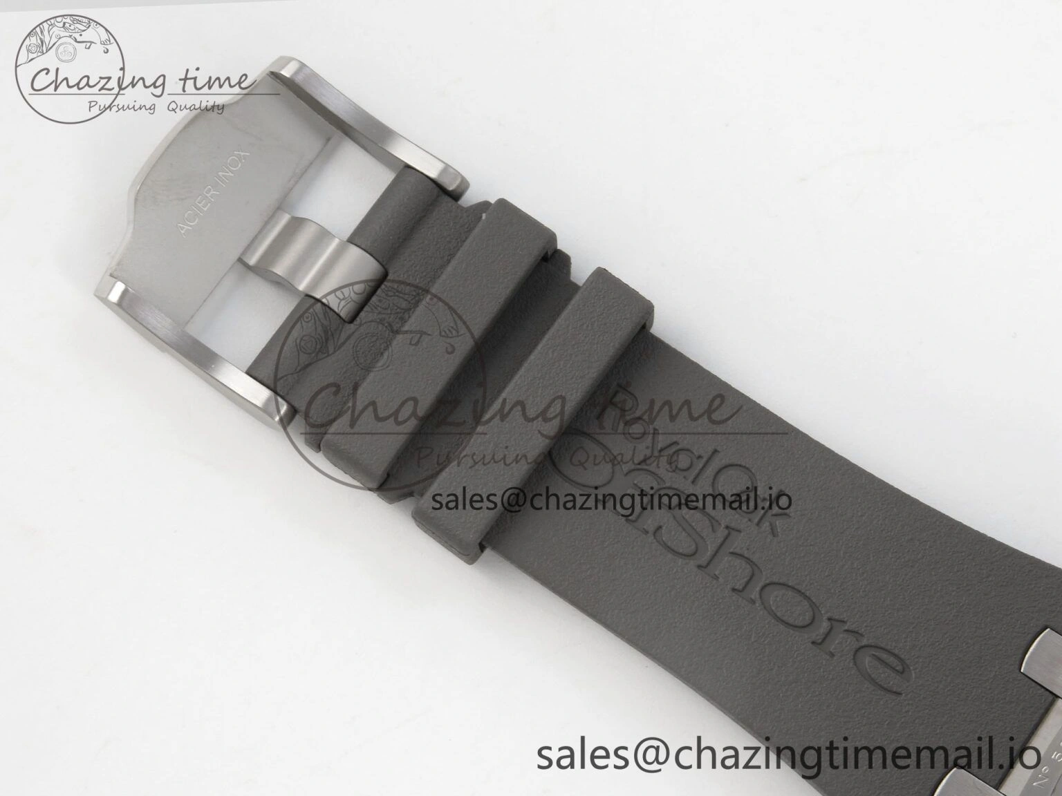 Royal Oak Offshore 44mm SS APPF Best Edition Gray White Dial Ceramic Bezel on Gray Rubber Strap SA Compact 4242
