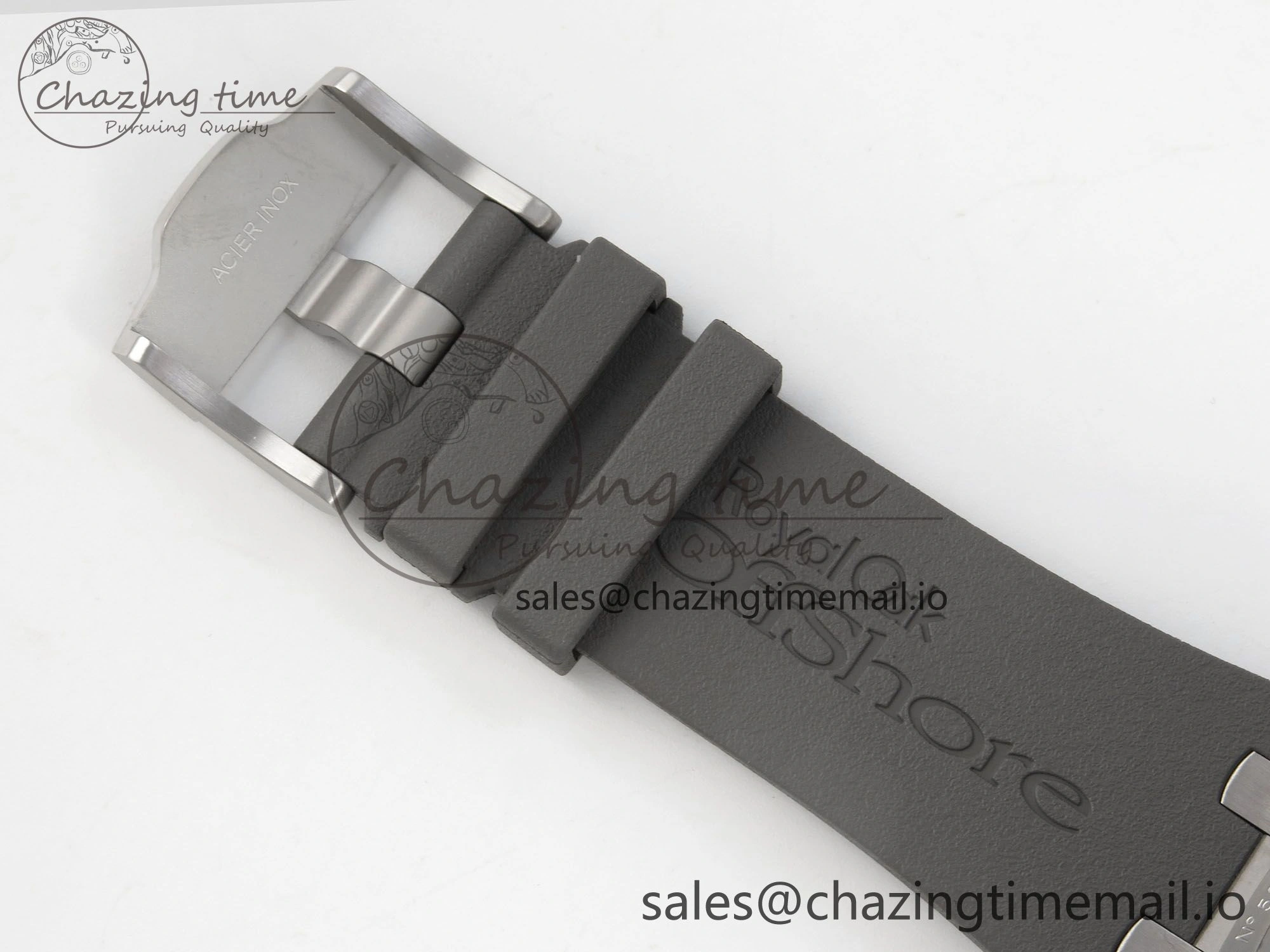Royal Oak Offshore 44mm SS APPF Best Edition Gray White Dial Ceramic Bezel on Gray Rubber Strap SA Compact 4242