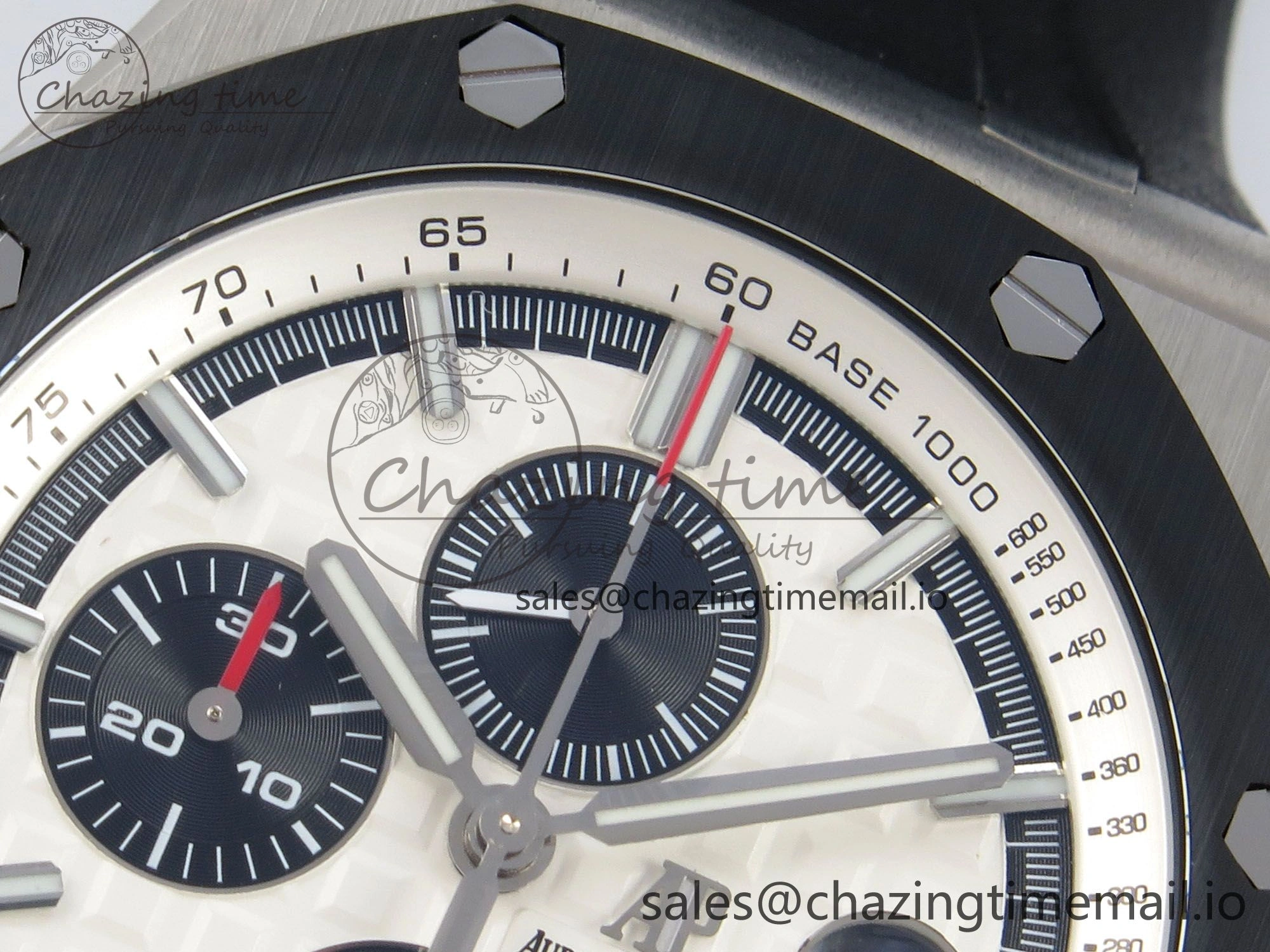 Royal Oak Offshore 44mm SS APPF Best Edition White Dial Ceramic Bezel on Black Rubber Strap SA NewStyle 4240