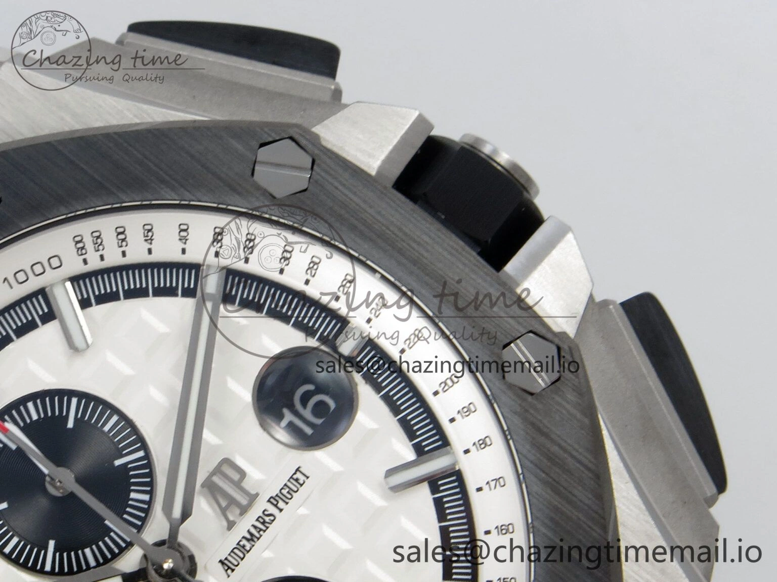 Royal Oak Offshore 44mm SS APPF Best Edition White Dial Ceramic Bezel on Black Rubber Strap SA NewStyle 4240
