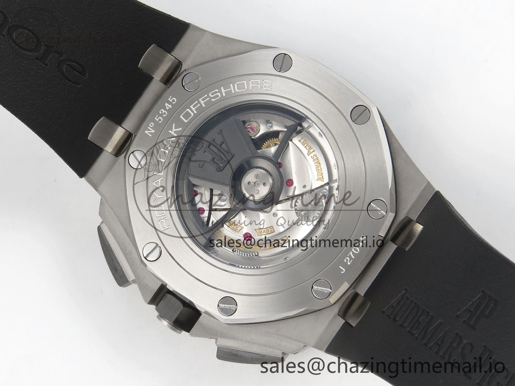 Royal Oak Offshore 44mm SS APPF Best Edition White Dial Ceramic Bezel on Black Rubber Strap SA NewStyle 4240