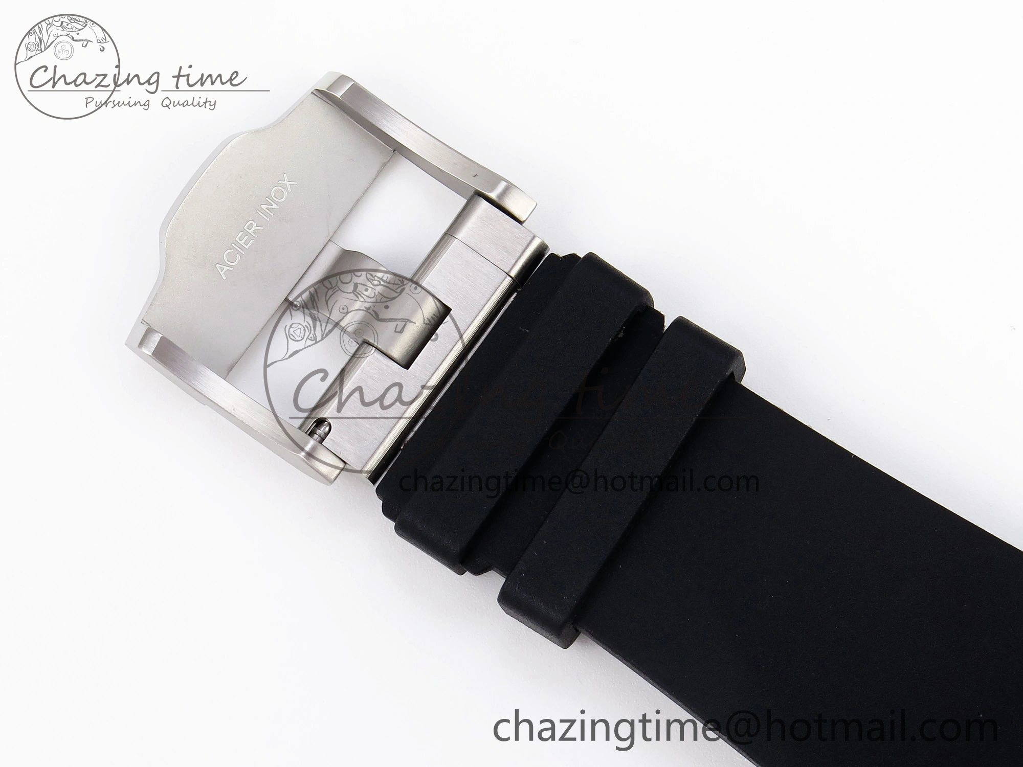 Royal Oak Offshore 44mm SS Black Ceramic Bezel APF 1:1 Best Edition Black Silver Dial on Black Rubber Strap A ZipUp 4547