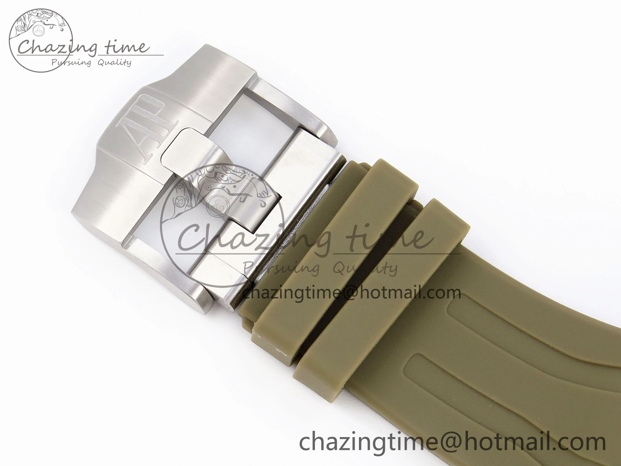 Royal Oak Offshore 44mm SS Black Ceramic Bezel APF 1:1 Best Edition Brown Dial on Brown Rubber Strap A Lightweight 4549