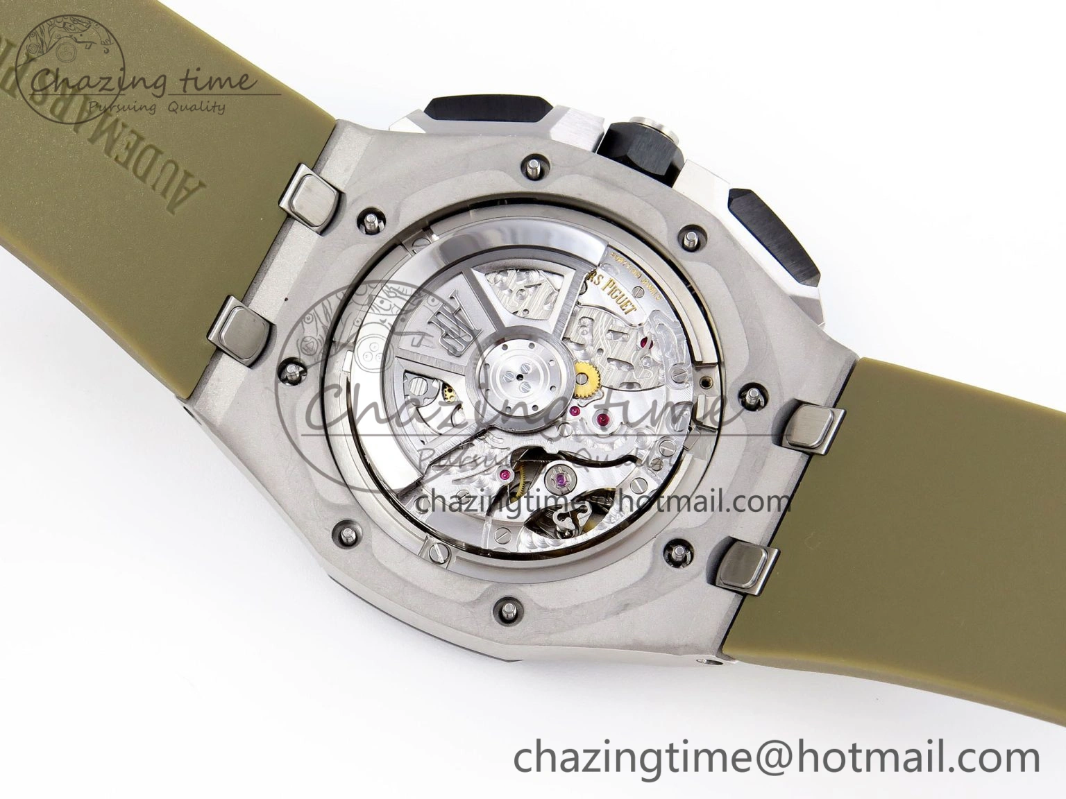 Royal Oak Offshore 44mm SS Black Ceramic Bezel APF 1:1 Best Edition Brown Dial on Brown Rubber Strap A Lightweight 4549