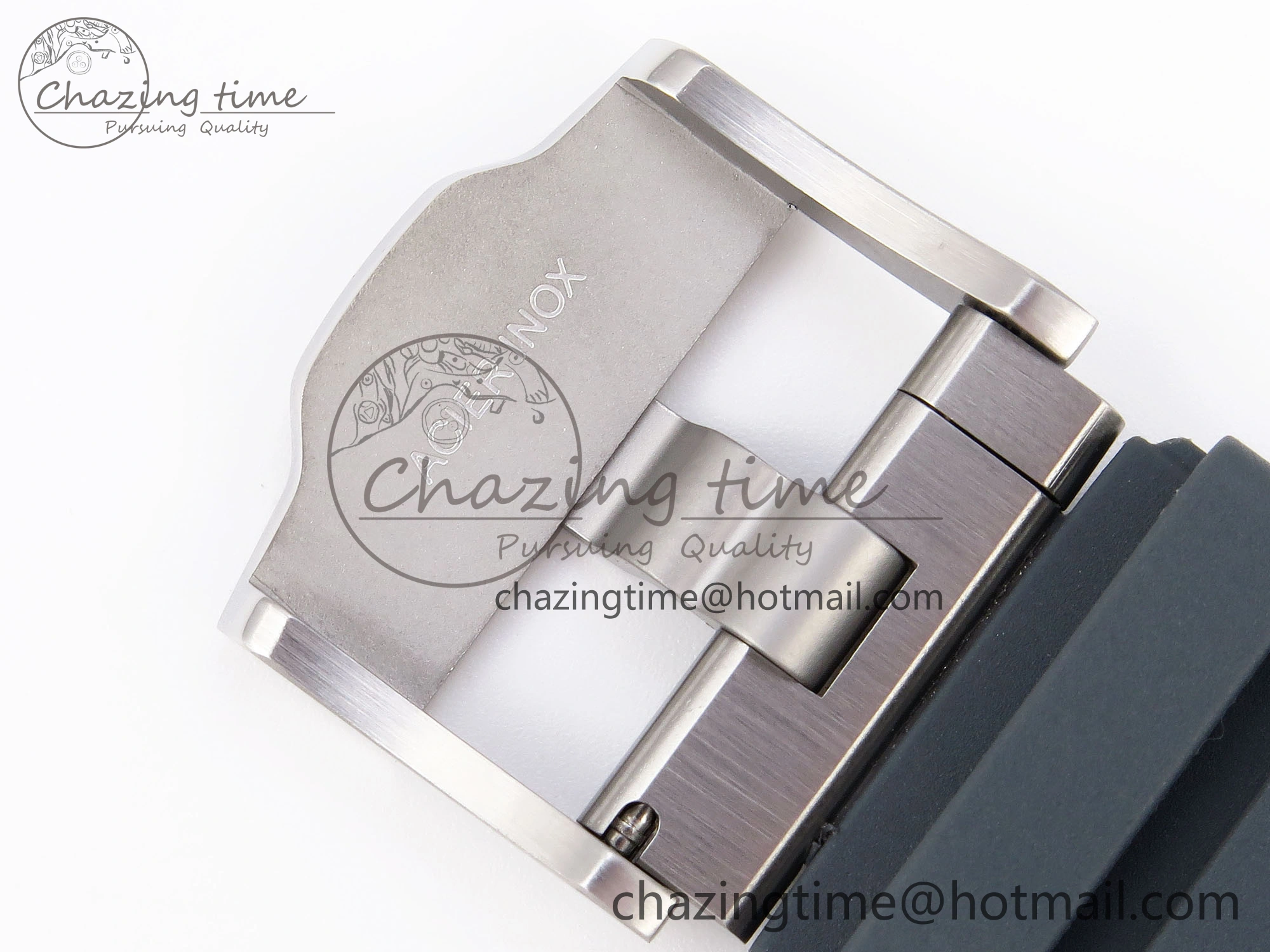 Vibrant Royal Oak Offshore 44mm SS Black Ceramic Bezel APF 1:1 Best Edition Gray Blue Dial on Gray Rubber Strap A 4544