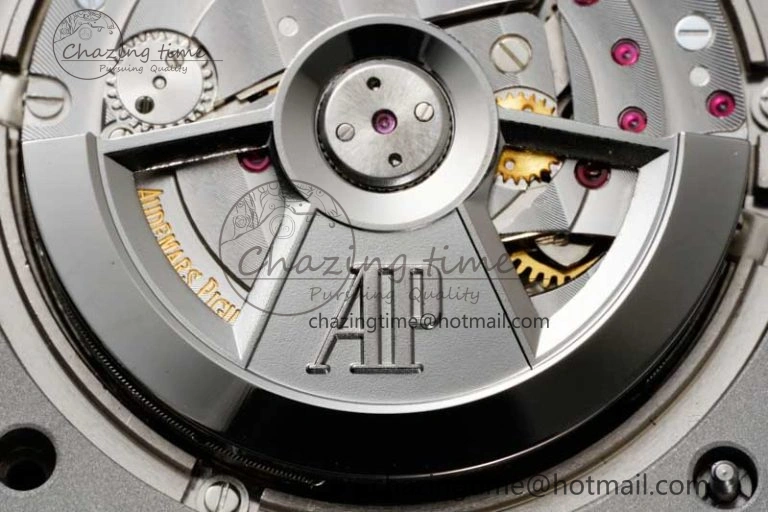 StreetReady Royal Oak Offshore 44mm SS Black Ceramic Bezel BVF Best Edition White Black Dial on Rubber Strap A 4753