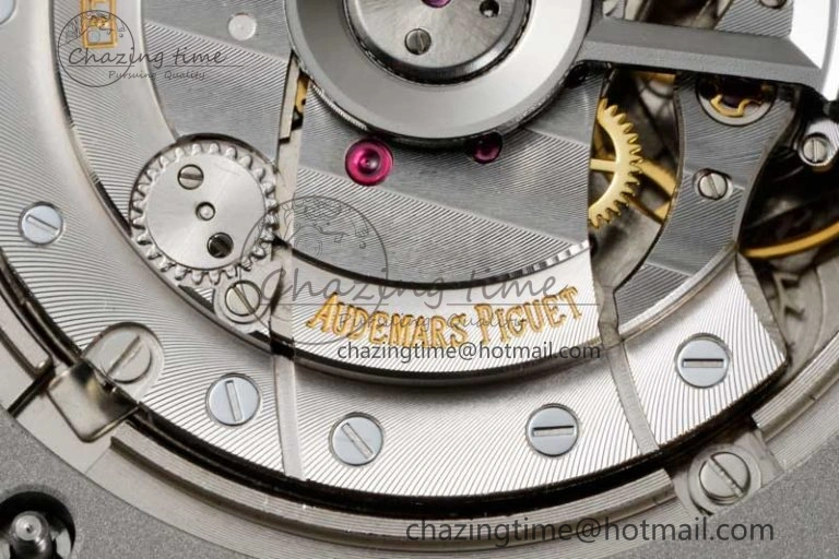 StreetReady Royal Oak Offshore 44mm SS Black Ceramic Bezel BVF Best Edition White Black Dial on Rubber Strap A 4753