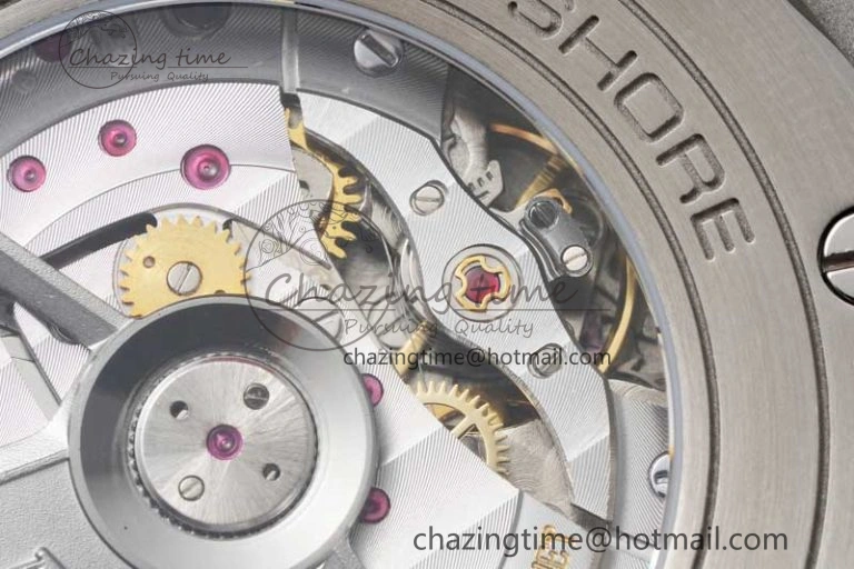 Chic Royal Oak Offshore 44mm SS Blue Ceramic Bezel RSF Best Edition Blue Yellow Dial on Rubber Strap A 4752