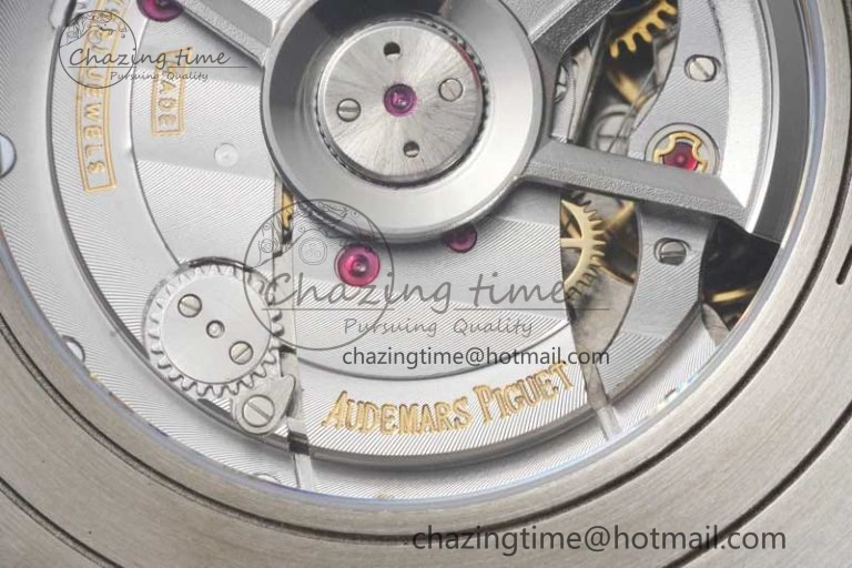 Chic Royal Oak Offshore 44mm SS Blue Ceramic Bezel RSF Best Edition Blue Yellow Dial on Rubber Strap A 4752