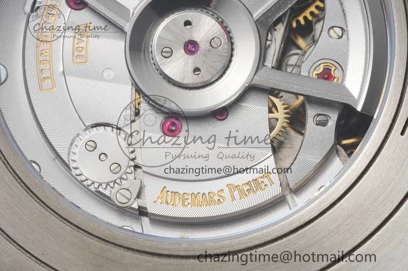 Chic Royal Oak Offshore 44mm SS Blue Ceramic Bezel RSF Best Edition Blue Yellow Dial on Rubber Strap A 4752