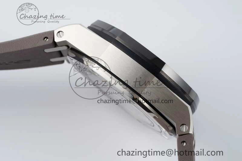 Comfortable Royal Oak Offshore 44mm SS Ceramic Bezel APF 1:1 Best Edition Gray Dial on Rubber Strap A 4723