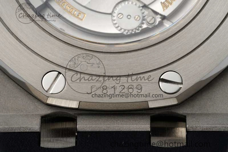 Stylish Royal Oak Offshore 44mm SS Ceramic Bezel APF 1:1 Best Edition White Dial on Rubber Strap A 4722