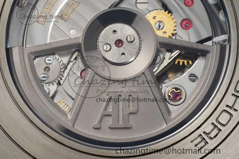Stylish Royal Oak Offshore 44mm SS Ceramic Bezel APF 1:1 Best Edition White Dial on Rubber Strap A 4722