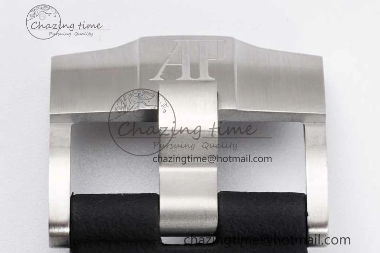Royal Oak Offshore 44mm SS Ceramic Bezel JJF 1:1 Best Edition Black White Dial on Rubber Strap A3126 V Classic 4657