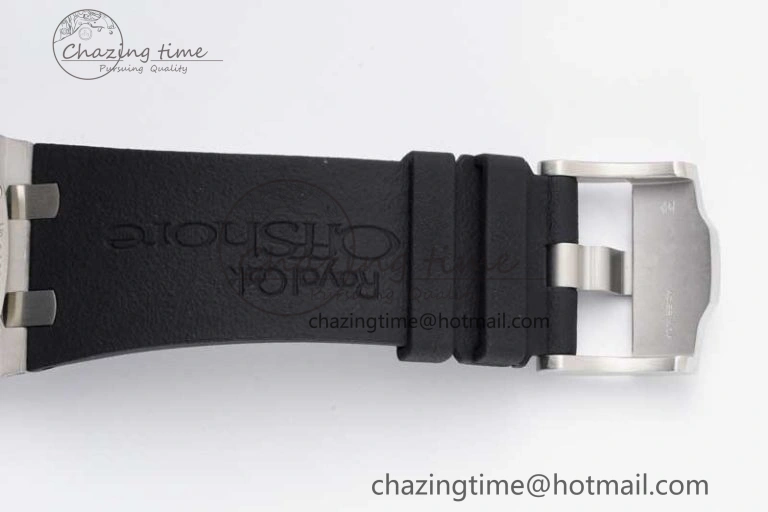Royal Oak Offshore 44mm SS Ceramic Bezel JJF 1:1 Best Edition Black White Dial on Rubber Strap A3126 V Classic 4657