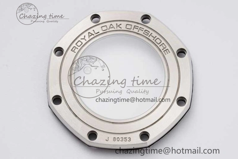 MoistureWicking Royal Oak Offshore 44mm SS Ceramic Bezel JJF 1:1 Best Edition Gray Dial on Rubber Strap A3126 V 4656