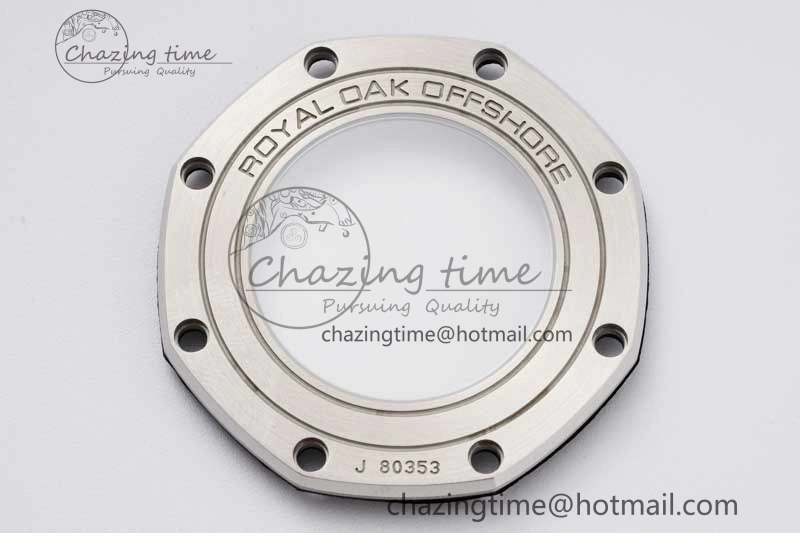 MoistureWicking Royal Oak Offshore 44mm SS Ceramic Bezel JJF 1:1 Best Edition Gray Dial on Rubber Strap A3126 V 4656