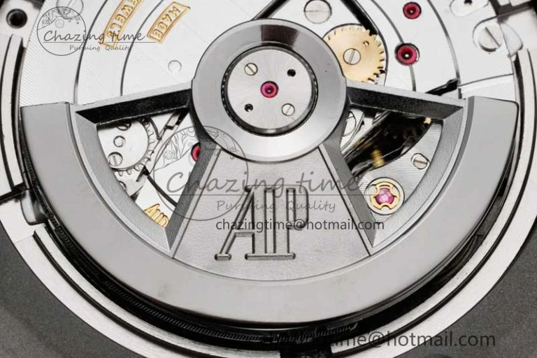 MoistureWicking Royal Oak Offshore 44mm SS Ceramic Bezel JJF 1:1 Best Edition Gray Dial on Rubber Strap A3126 V 4656