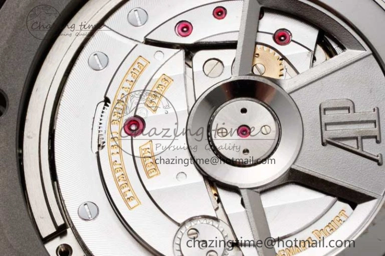 Royal Oak Offshore 44mm SS Green Ceramic Bezel JJF 1:1 Best Edition Cream Dial on Rubber Strap A3126 V AllSeason 4653