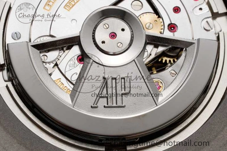 Royal Oak Offshore 44mm SS Green Ceramic Bezel JJF 1:1 Best Edition Cream Dial on Rubber Strap A3126 V AllSeason 4653
