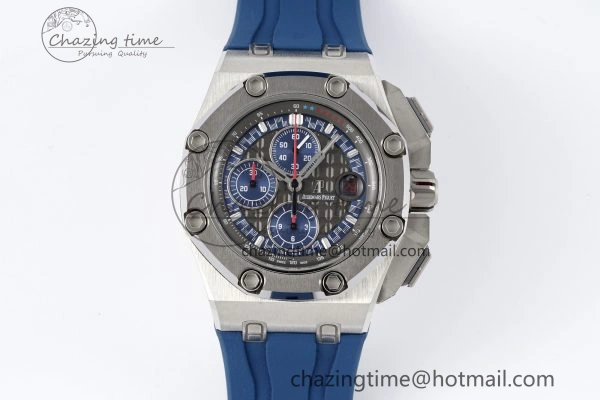 Functional Royal Oak Offshore 44mm SS Michael Schumacher Blue 1:1 JJF Best Edition A 4649