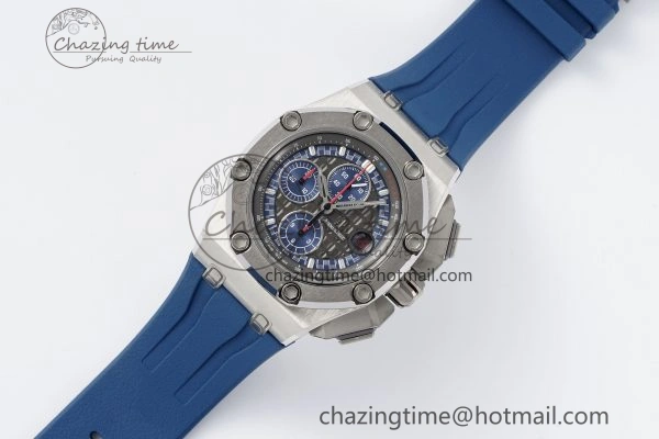 Functional Royal Oak Offshore 44mm SS Michael Schumacher Blue 1:1 JJF Best Edition A 4649