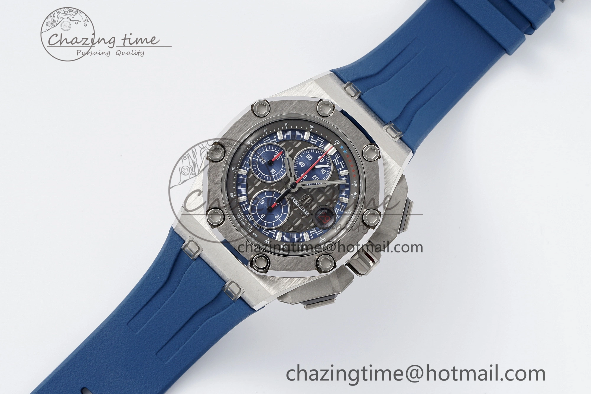 Functional Royal Oak Offshore 44mm SS Michael Schumacher Blue 1:1 JJF Best Edition A 4649