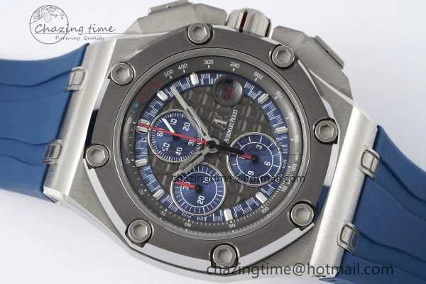 Functional Royal Oak Offshore 44mm SS Michael Schumacher Blue 1:1 JJF Best Edition A 4649