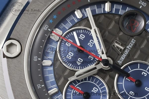 Functional Royal Oak Offshore 44mm SS Michael Schumacher Blue 1:1 JJF Best Edition A 4649