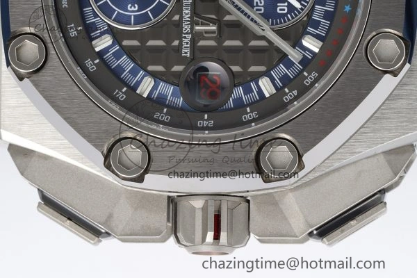 Functional Royal Oak Offshore 44mm SS Michael Schumacher Blue 1:1 JJF Best Edition A 4649