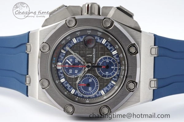 Functional Royal Oak Offshore 44mm SS Michael Schumacher Blue 1:1 JJF Best Edition A 4649