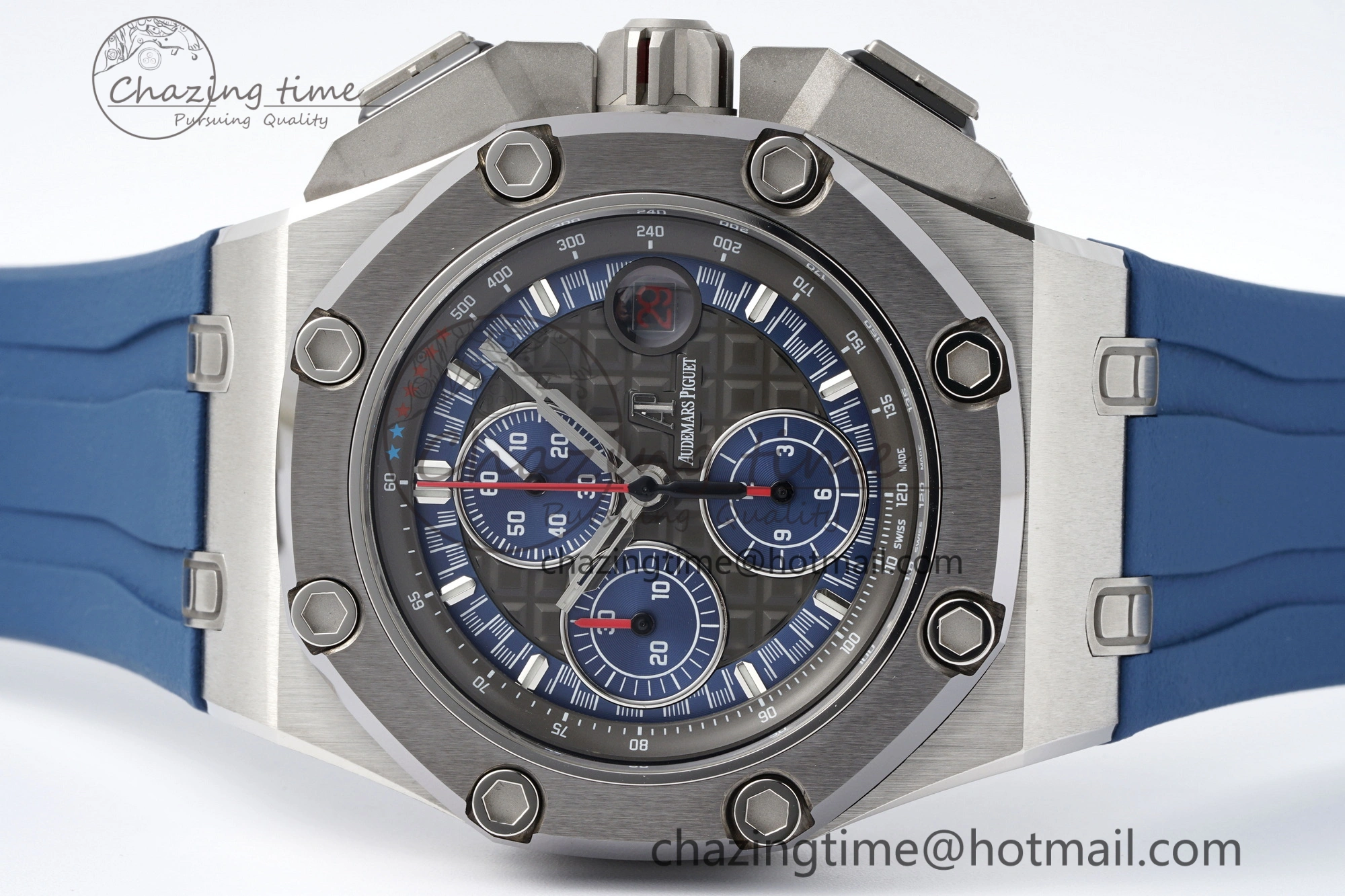 Functional Royal Oak Offshore 44mm SS Michael Schumacher Blue 1:1 JJF Best Edition A 4649