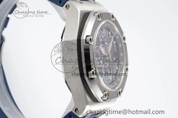 Functional Royal Oak Offshore 44mm SS Michael Schumacher Blue 1:1 JJF Best Edition A 4649