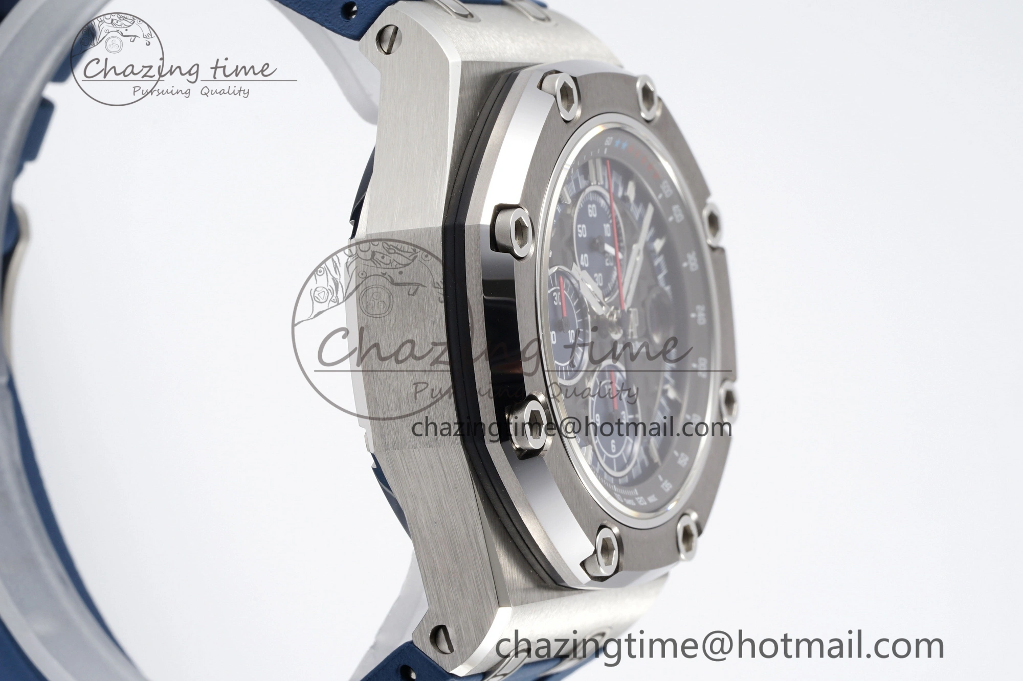 Functional Royal Oak Offshore 44mm SS Michael Schumacher Blue 1:1 JJF Best Edition A 4649