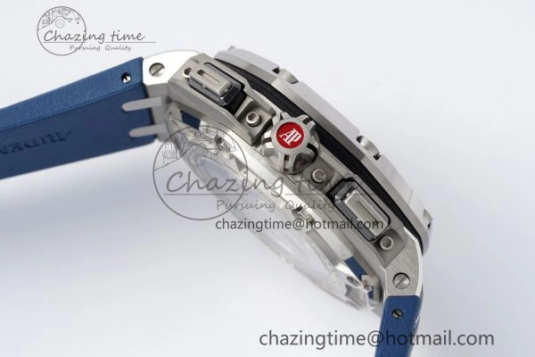 Functional Royal Oak Offshore 44mm SS Michael Schumacher Blue 1:1 JJF Best Edition A 4649