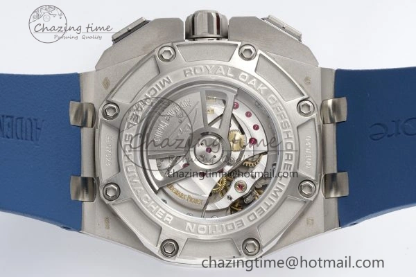 Functional Royal Oak Offshore 44mm SS Michael Schumacher Blue 1:1 JJF Best Edition A 4649