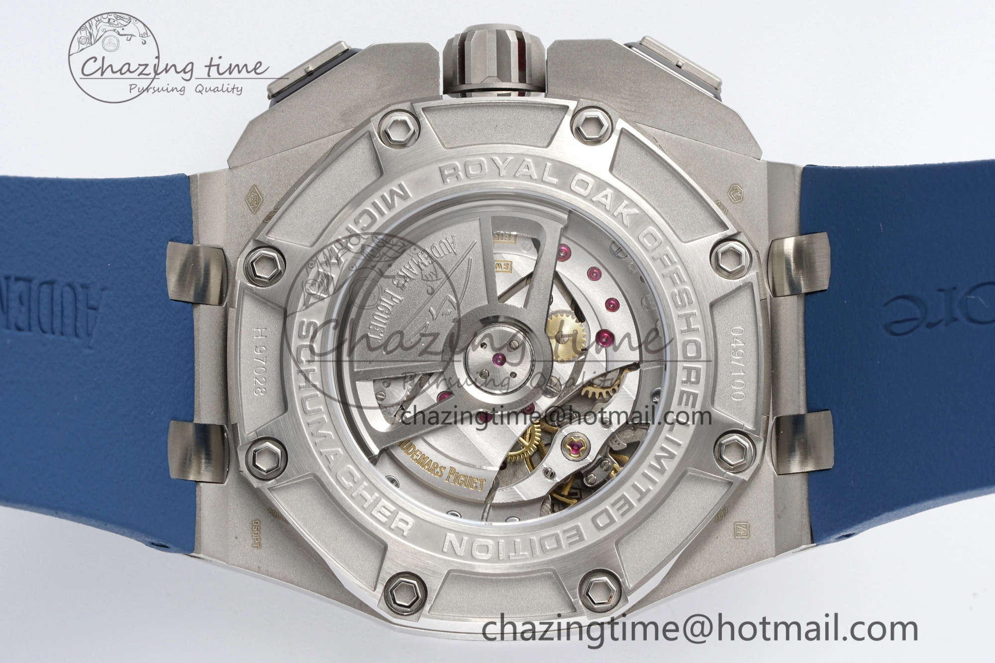 Functional Royal Oak Offshore 44mm SS Michael Schumacher Blue 1:1 JJF Best Edition A 4649
