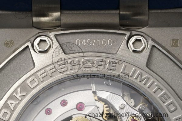 Functional Royal Oak Offshore 44mm SS Michael Schumacher Blue 1:1 JJF Best Edition A 4649
